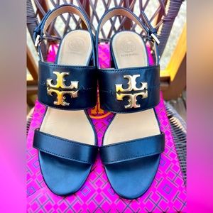 Tory Burch Black Everly Heel